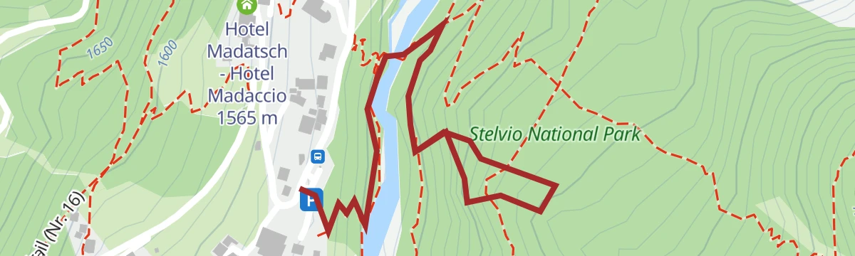 Route map: Ferrata Trafoi